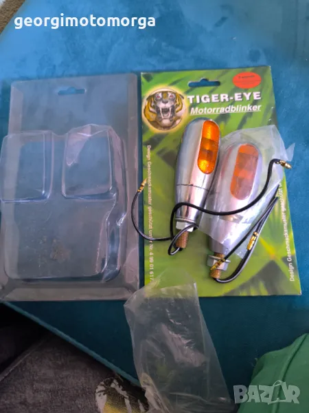 Tiger eye метални хромирани мигачи, снимка 1