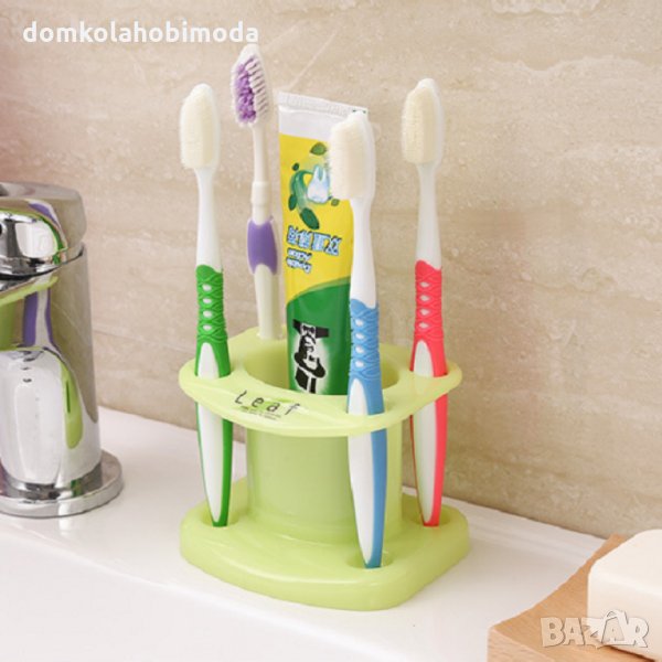 Семейна поставка за четки и паста за зъби, снимка 1