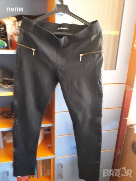 Дамски панталон с кожа, снимка 1