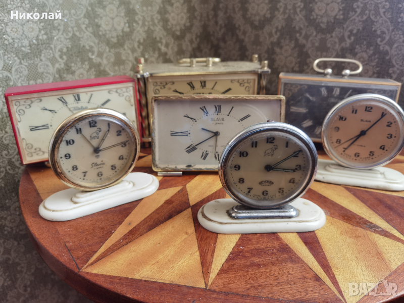 Лот съветски настолни часовници будилник , снимка 1