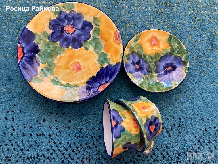 Комплект чашки с чинийки, снимка 1