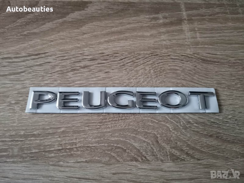 Емблема надпис лого Пежо Peugeot нов стил, снимка 1