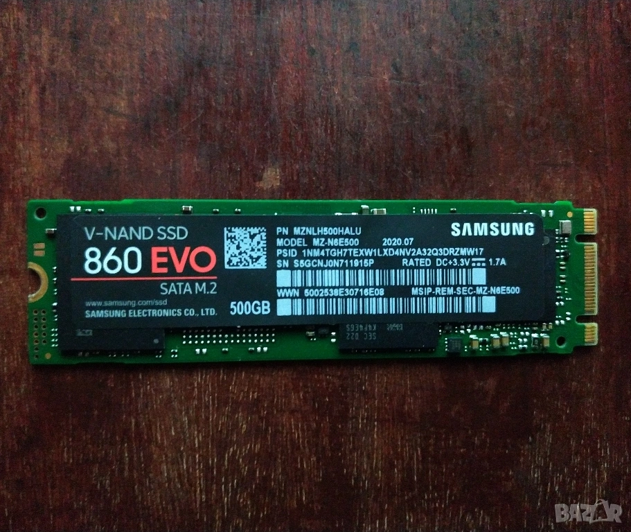 SAMSUNG 860 EVO 500GB SSD, снимка 1