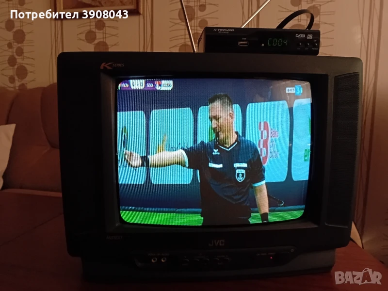 Телевизор JVC 14"+Декодер HD, снимка 1