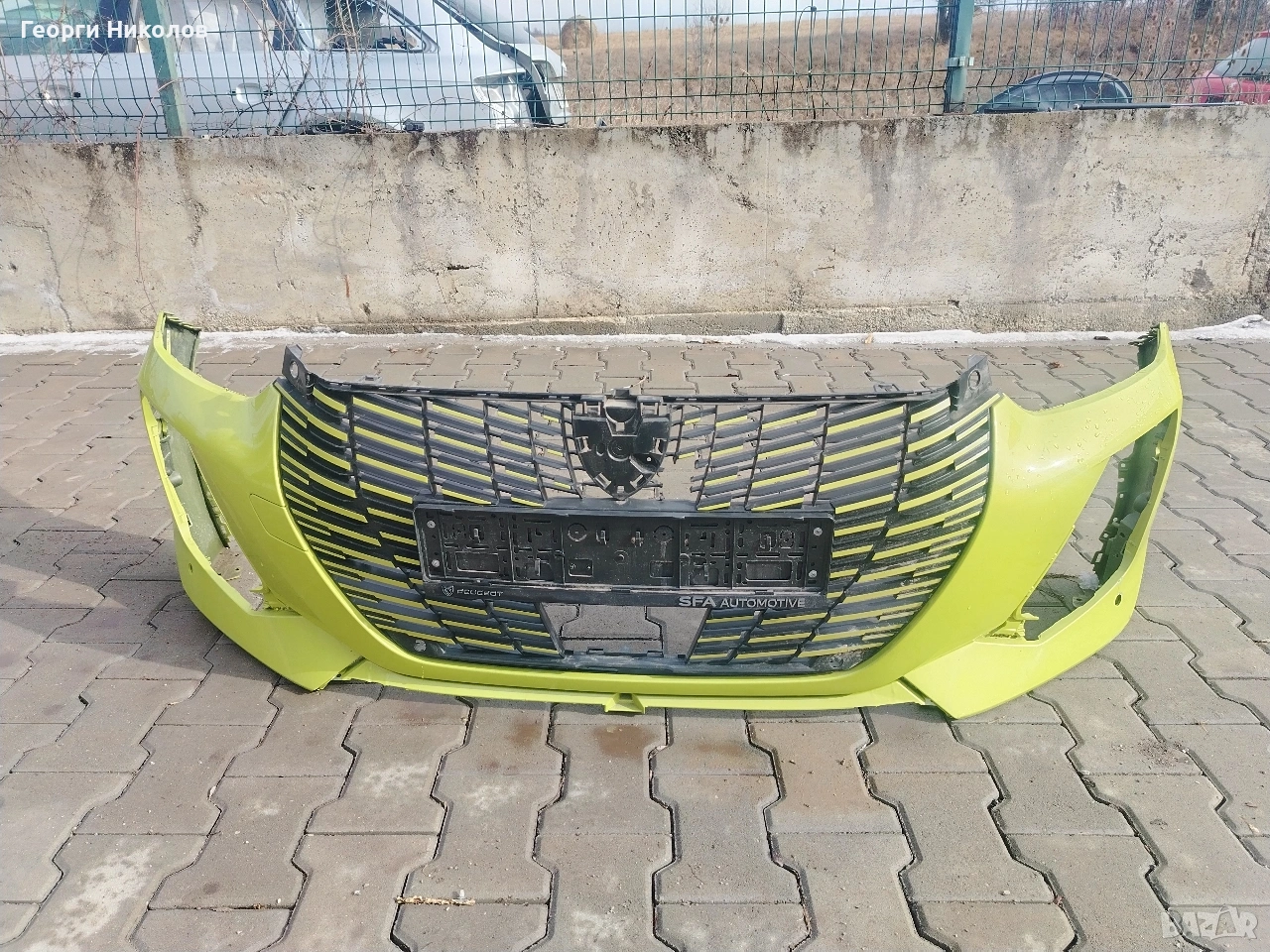 предна броня с решетка за пежо 208 фейс, peugeot 208 face, снимка 1