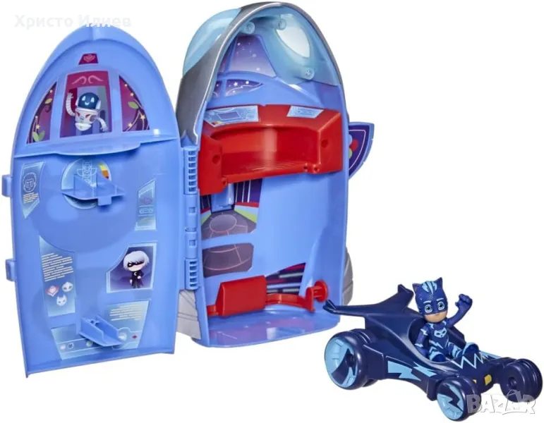 PJ Masks Пижама маски Синя кола с фигурка и ракета щаб 2 в 1, снимка 1