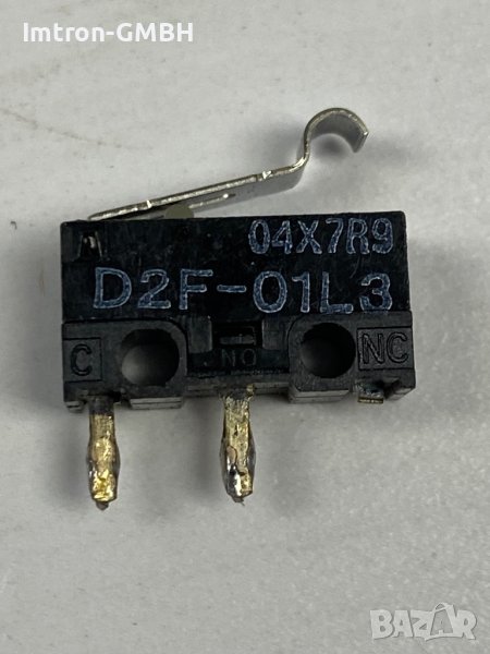  Микро ПРЕВКЛЮЧВАТЕЛ SNAP ACTION SPDT  D2F-01L3  0.1A 30V, снимка 1