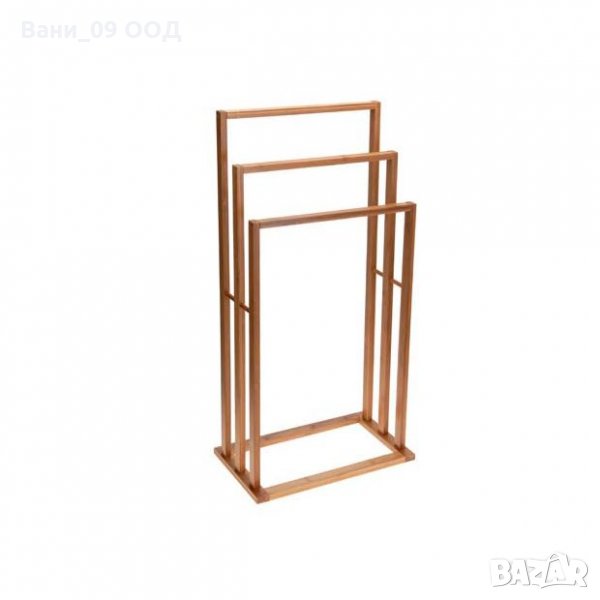 Бамбукова тройна поставка за кърпи, снимка 1