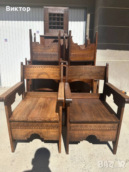 Дървени мебели от масивно дърво - маси, столове, скринове, снимка 1