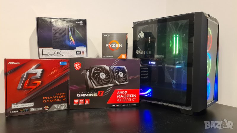Геймърски! Ryzen 5600/RX 6650XT 8GB/RAM 16GB/M.2 512GB/ Нов+Гаранция!, снимка 1