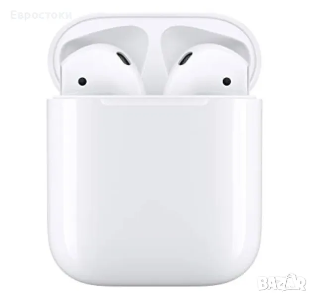 Безжични слушалки Apple AirPods MV7N2TY/A, ОРИГИНАЛЕН продукт Apple, с калъф за зареждане, снимка 1