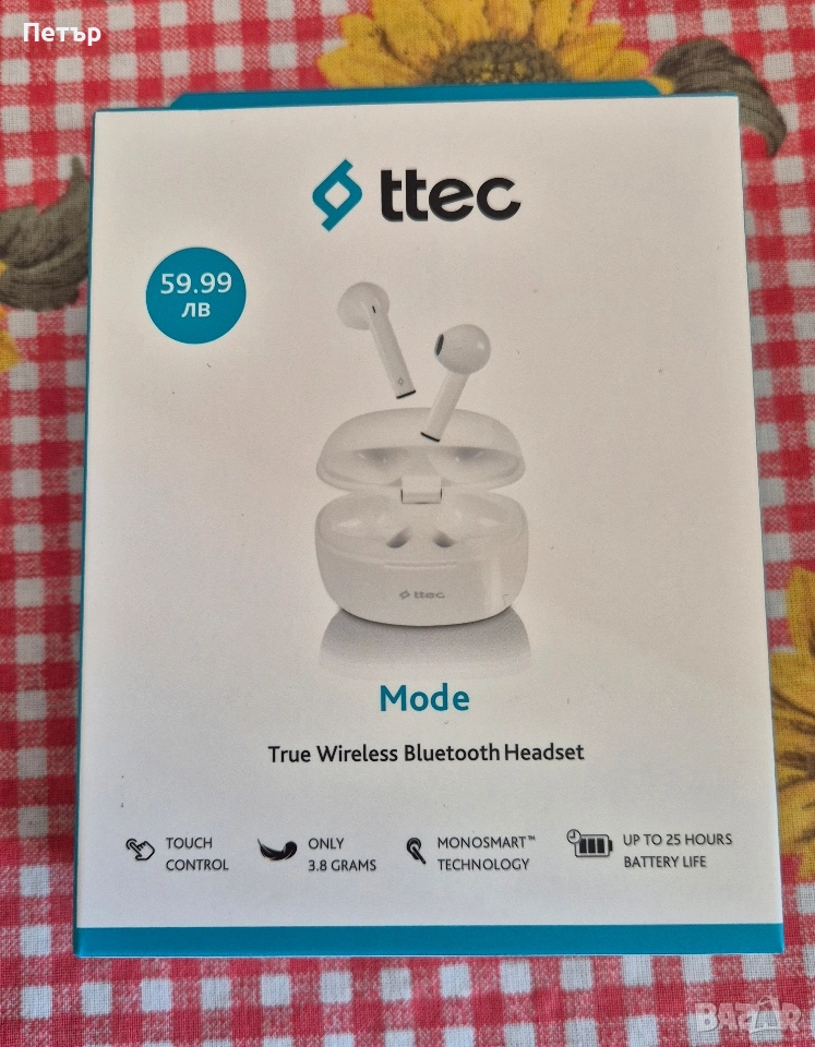 Безжични слушалки tteck, снимка 1