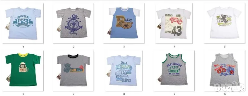 Летни детски дрехи 1-10 г (цени на едро) - 30% отстъпка, снимка 1