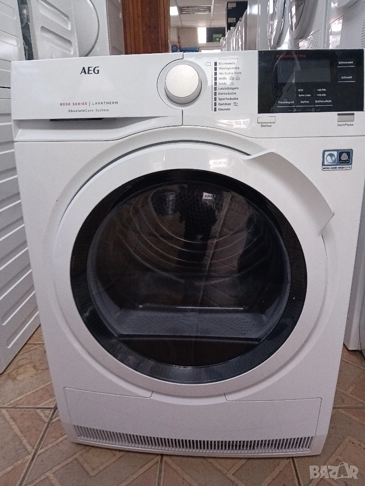 Сушилня с термопомпа АЕГ Aeg Series 8000 A+++ 8кг 2 години гаранция!, снимка 1
