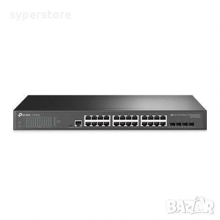 Суич TP-Link TL-SG3428 V2 24-портов JetStream Gigabit L2 управляем комутатор 56Gbps, снимка 1