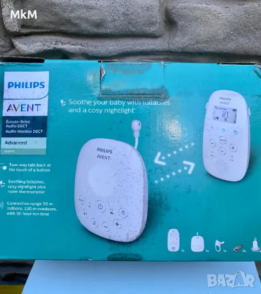 Philips Avent Advanced Усъвършенстван аудио бебефон , снимка 1