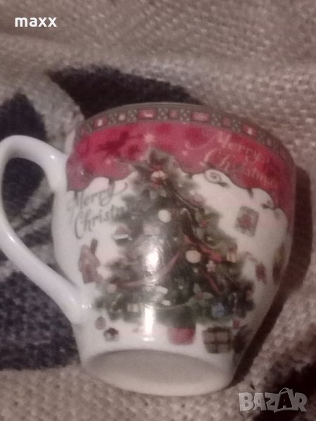 Чаша за кафе, чай, капучино коледна , снимка 1