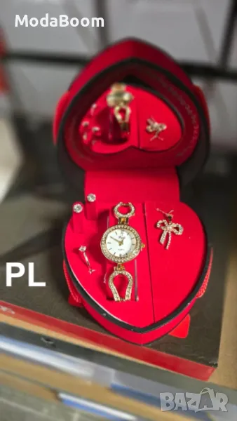 Дамски стилен комплект+подарък елегантна кутийка за бижута, снимка 1