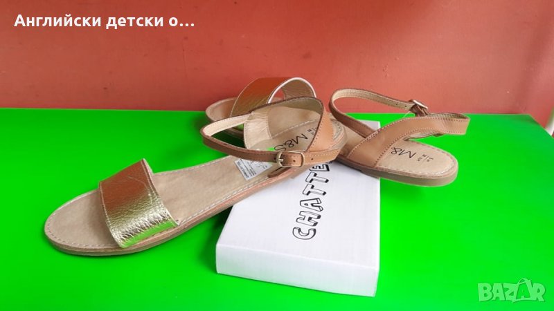 Английски дамски сандали естествена кожа-M&S, снимка 1