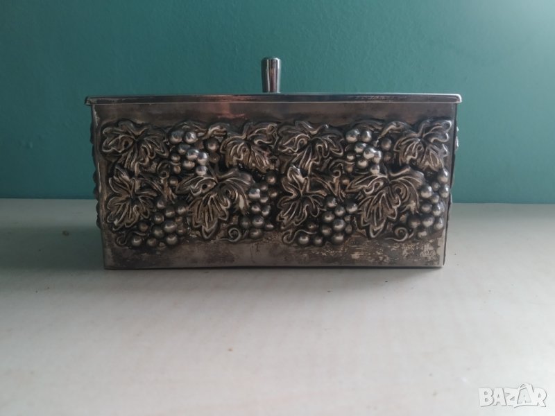 стара метална кутия арт деко, снимка 1