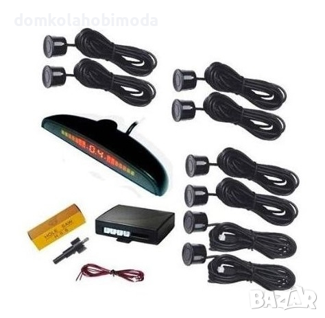 Парктроник за автомобил 8 датчика с аудио и визуално Включено свредло за пробиване на бронята, снимка 1