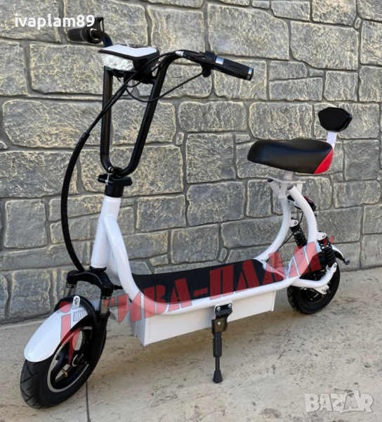 Електрически мини скутер 750W,48V+Амортисьори+Мигачи и габарити+LED ФАР+Сгъваема кормилна част, снимка 1