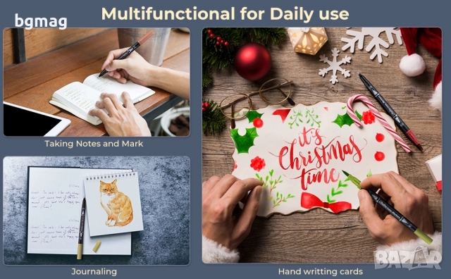 Ohuhu Maui Series маркери с два писеца тип четка и тънък писец, Ohuhu 160 цвята, снимка 14 - Ученически пособия, канцеларски материали - 52183610