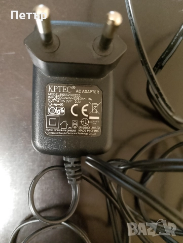 Продавам AC Adapter KPTEC, снимка 3 - Мрежови адаптери - 52581236