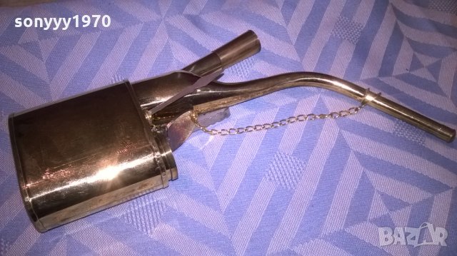 лула-мед/месинг-антика-цвят злато-20х11х3см, снимка 2 - Лули - 26610325