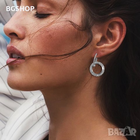 Стилни дамски обеци - Silver, снимка 5 - Обеци - 37473538