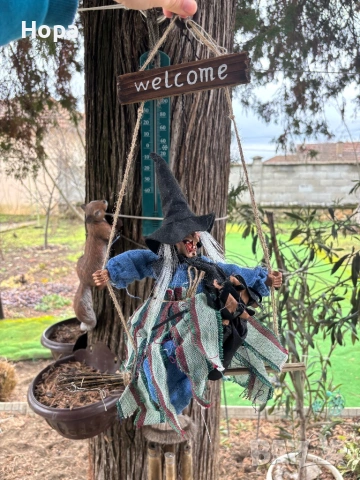 Висяща Баба Яга на люлка, снимка 10 - Градински мебели, декорация  - 53307664