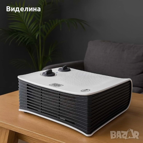 Компактен вентилаторен отоплител, BLACK+DECKER BXSH2001E