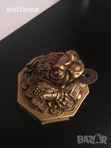  Трикрака жаба Фън Шуй, снимка 4 - Декорация за дома - 27346004