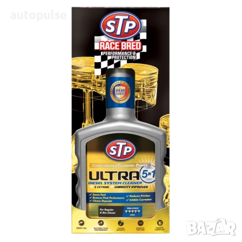 STP Добавка за цялостно почистване Ултра 5 в 1 дизел 400 мл.