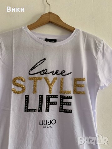Liu Jo Бяла тениска, снимка 5 - Тениски - 26595393