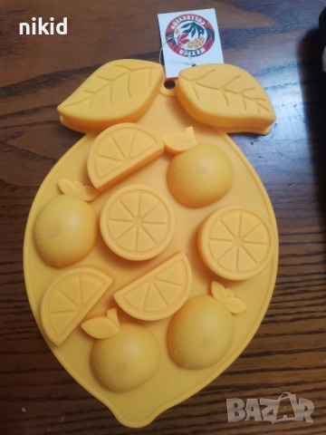 лимон портокал ябълка листо дълбок силиконов молд форма фондан шоколад гипс сапун свещ бонбони декор