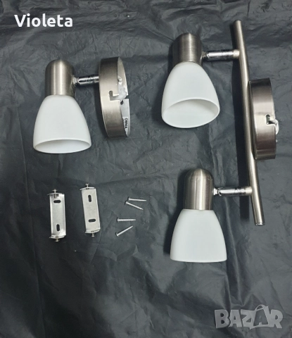 Спот осветителни тела Omnia Jackie 1хЕ14 и 2хЕ14 230V max 40 W. Цената е общо за двете., снимка 2 - Лампи за таван - 52454112