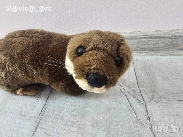 Реалистична плюшена играчка Видра, снимка 2 - Плюшени играчки - 53430412