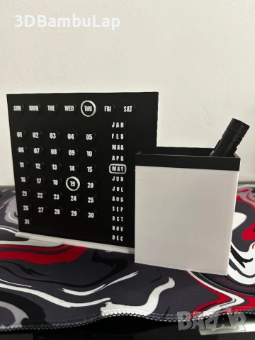 Декоративен вечен календар + органайзер, снимка 3 - Декорация за дома - 53488237