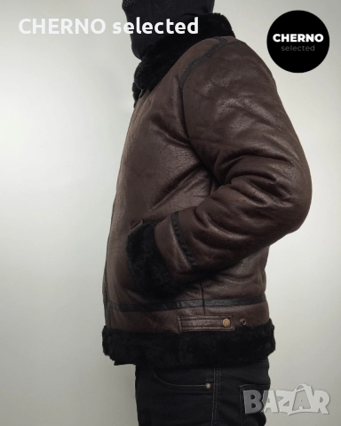 Бомбър яке от еко кожа ALPHA INDUSTRIES B3 Faux Leather bomber jacket – L – Ново с етикети, снимка 7 - Якета - 52850676