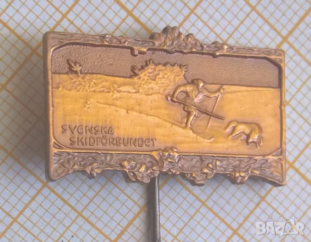 Шведски редкаж значка, снимка 1