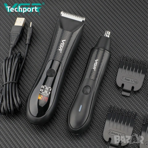 VGR V-934 – Професионален 2 в 1 тример за нос и тяло, снимка 3 - Тримери - 53589146