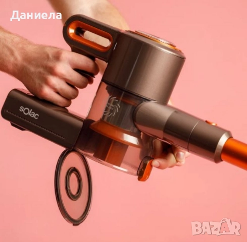 Акумулаторна прахосмукачка Solac Turbobat Digital Flex 29.6V – 200W, снимка 4 - Прахосмукачки - 51589200
