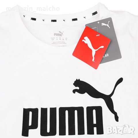 ДЕТСКА ТЕНИСКА – PUMA Logo Print T-shirt; размери: 7-8 и 9-10, снимка 3 - Детски тениски и потници - 44087820