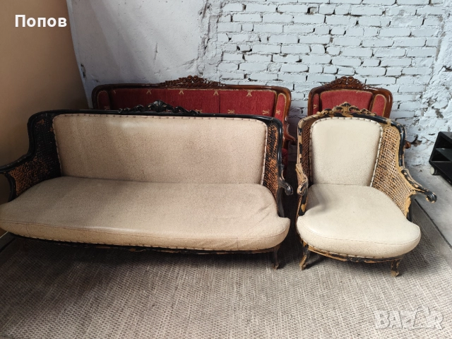 Продавам Барокови гарнитури столове маси , снимка 7 - Дивани и мека мебел - 44914084