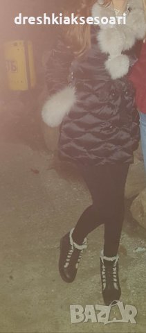 Страхотно Черно яке Moncler с гъши пух, снимка 3 - Якета - 43302610