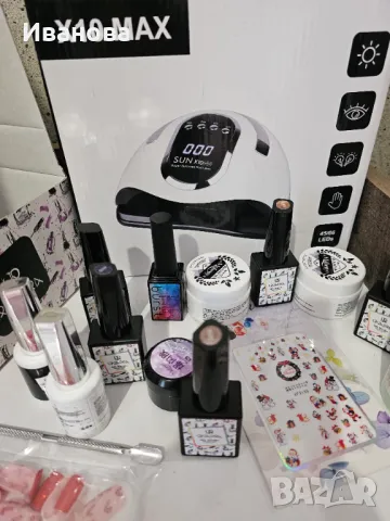 Комплект за гел лак, снимка 3 - Комплекти и лотове - 48675123