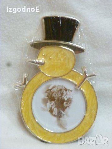 Нова коледна рамка за снимки - Снежен човек