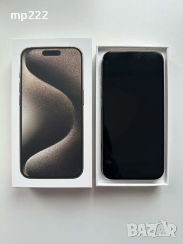 Продавам iPhone 15 pro, Natural Titanium, 128GB, снимка 3 - Apple iPhone - 52686400