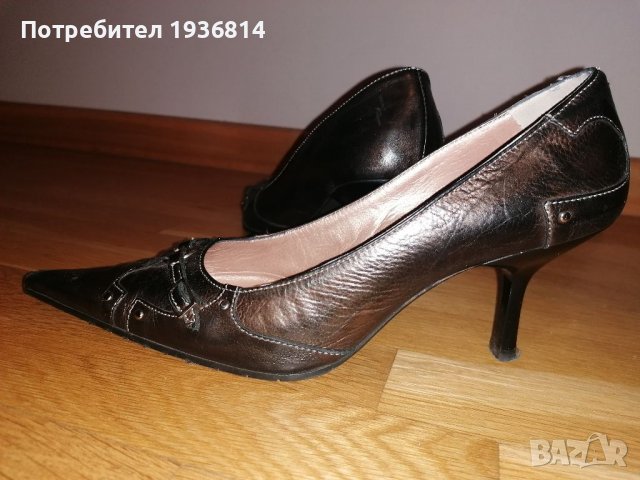 Обувки естествена кожа, снимка 2 - Дамски обувки на ток - 37922089